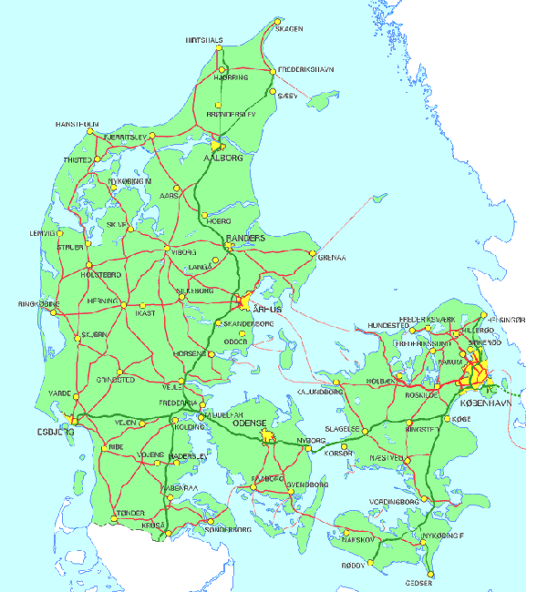 danemark cartes