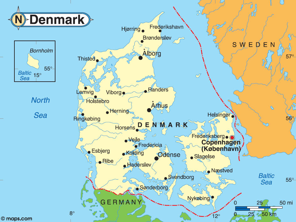 danemark cartes