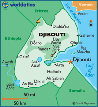 carte djibouti