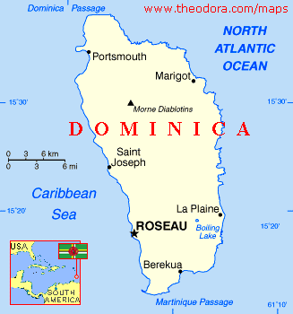 Dominique politique carte