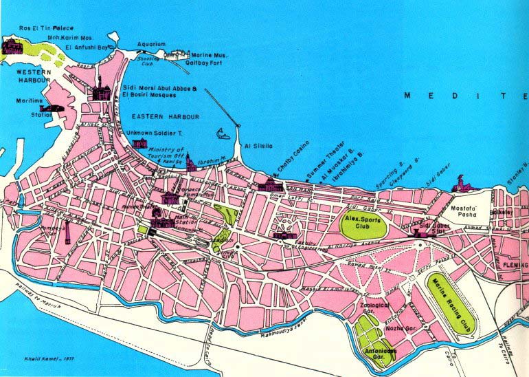 centre ville plan de alexandria