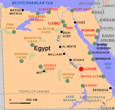 carte du egypte