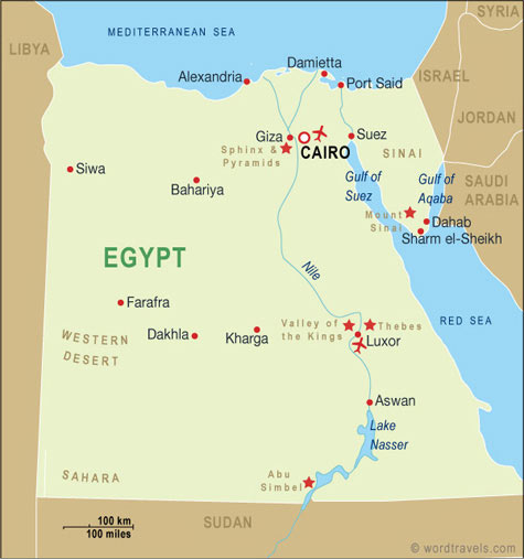 egypte carte