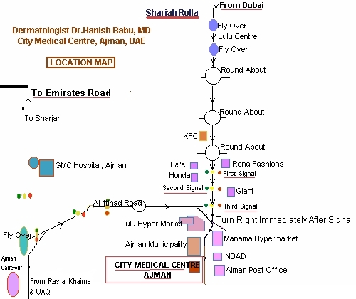 Ajman location plan