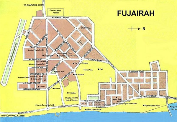 Fujairah centre plan