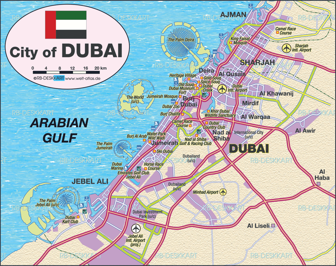 dubai itineraire plan