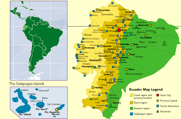 Equateur carte