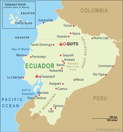 Equateur carte