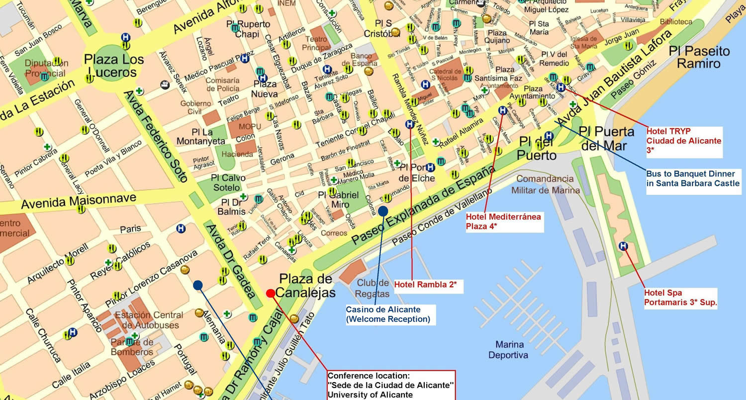 Alicante street plan