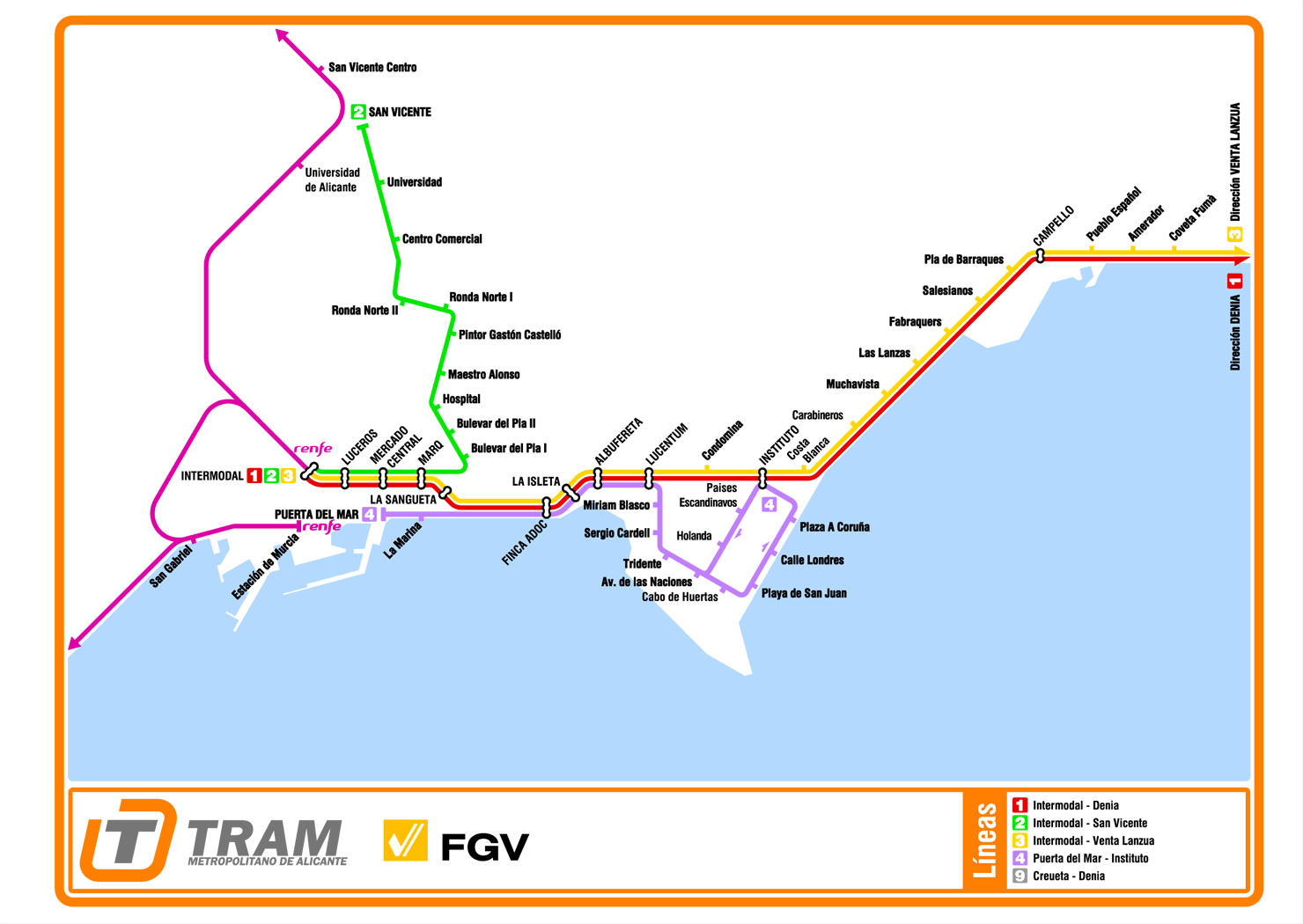Alicante tram plan