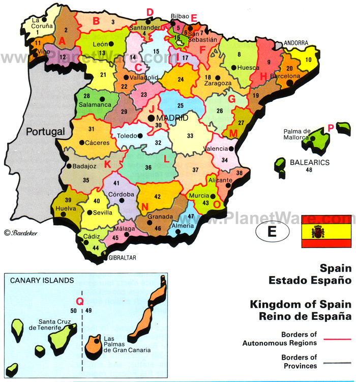 espagne carte