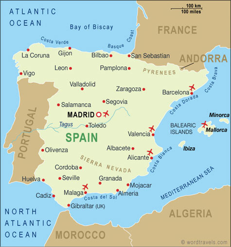 espagne carte