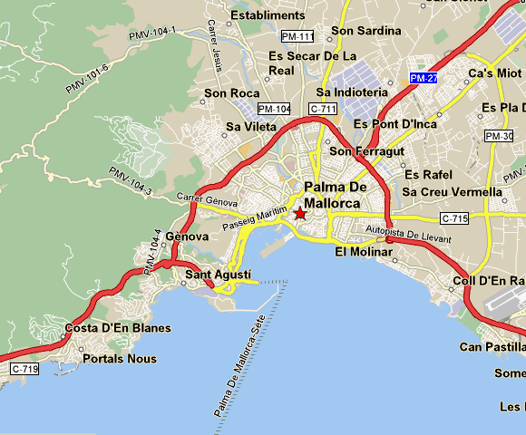 palma de mallorca itineraire plan