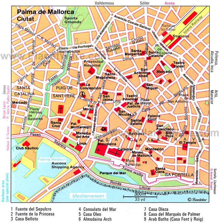 Palma De Mallorca Plan Palma De Mallorca Plan