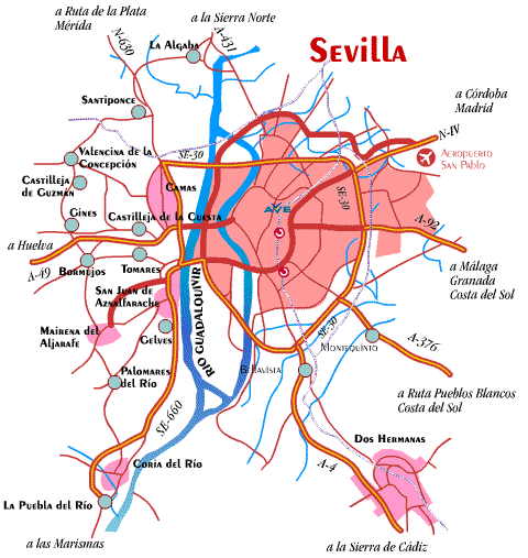 Sevilla ville plan