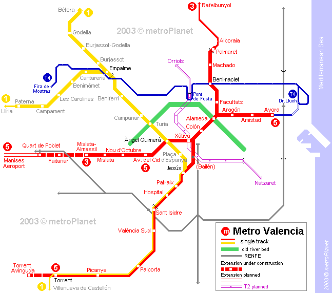 Valencia metro plan