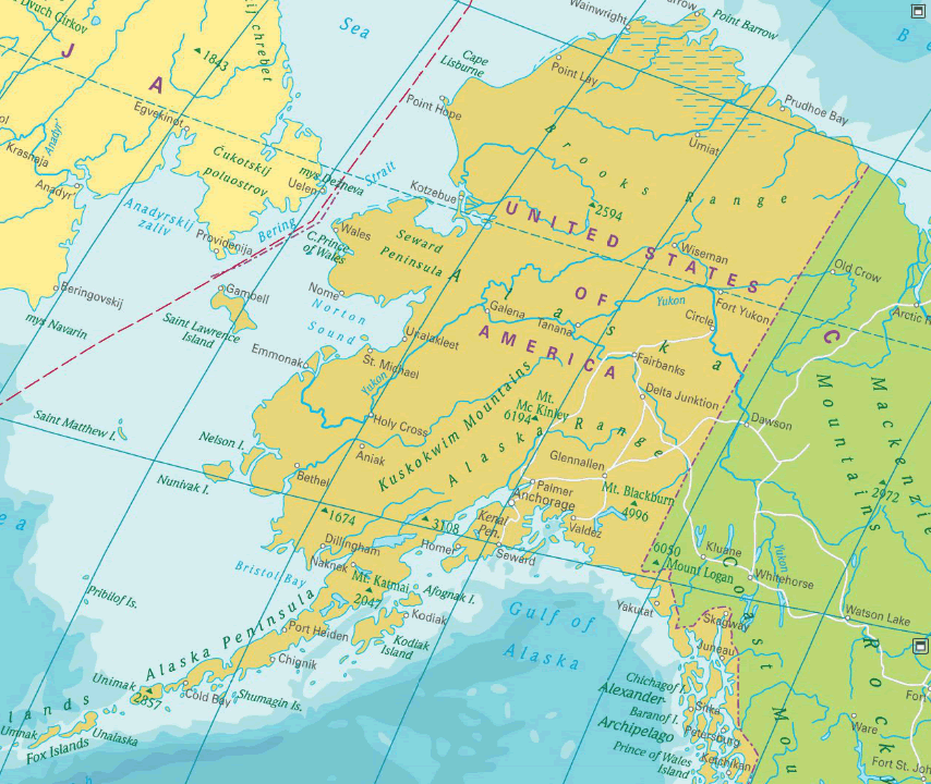 alaska ville carte