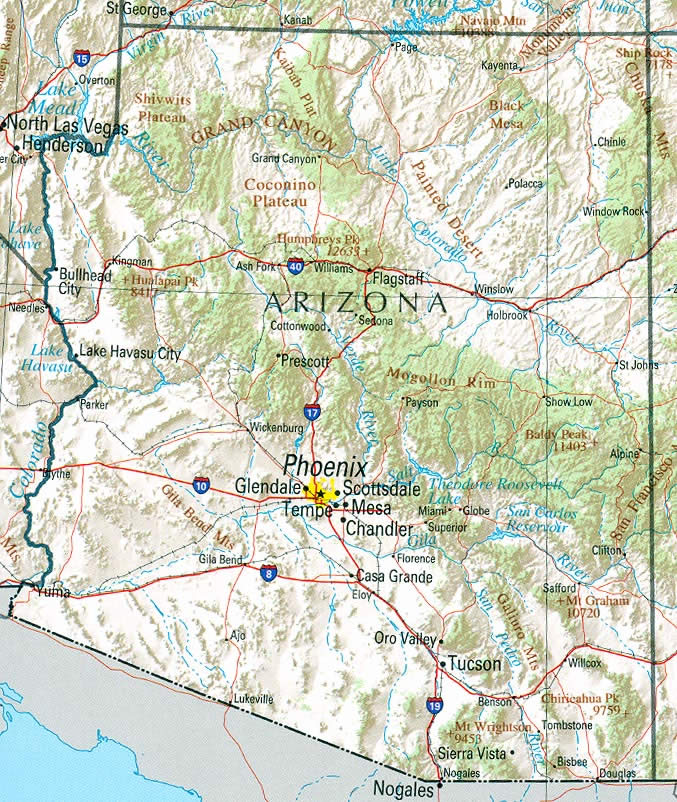 carte du arizona