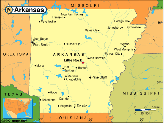 carte de Arkansas