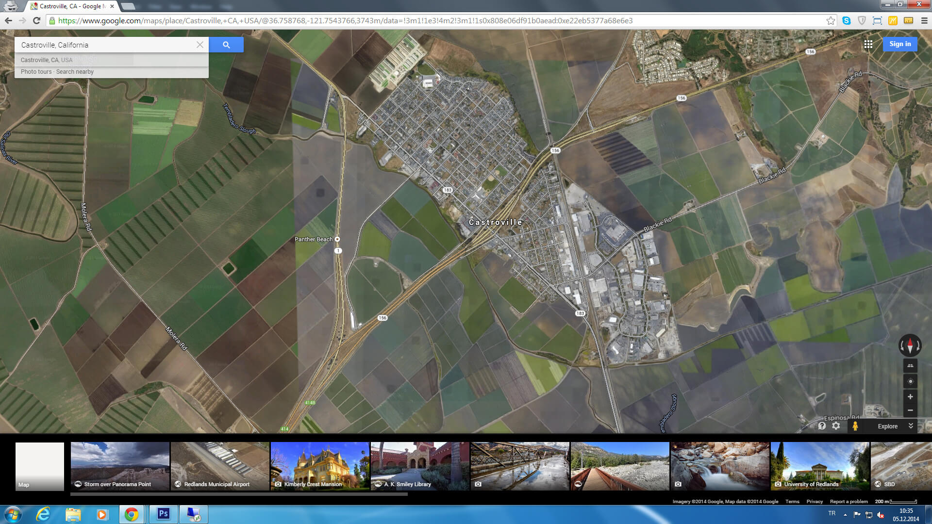 castroville carte californie eu satellite