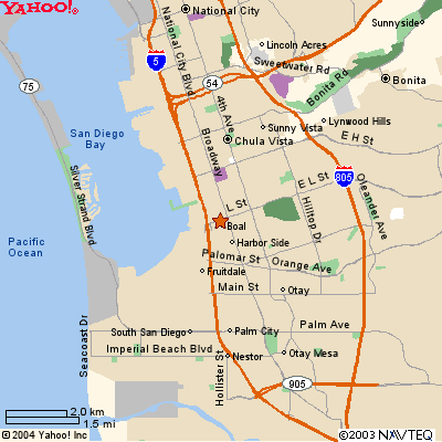 chula vista itineraire plan