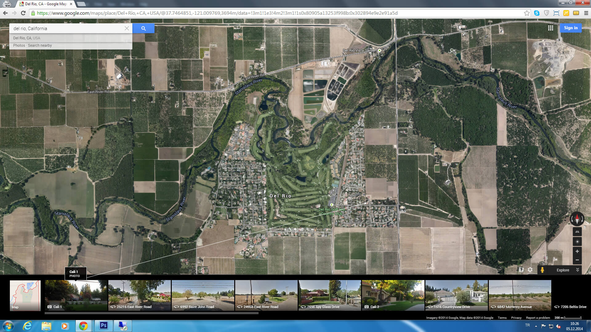 del rio carte californie eu satellite
