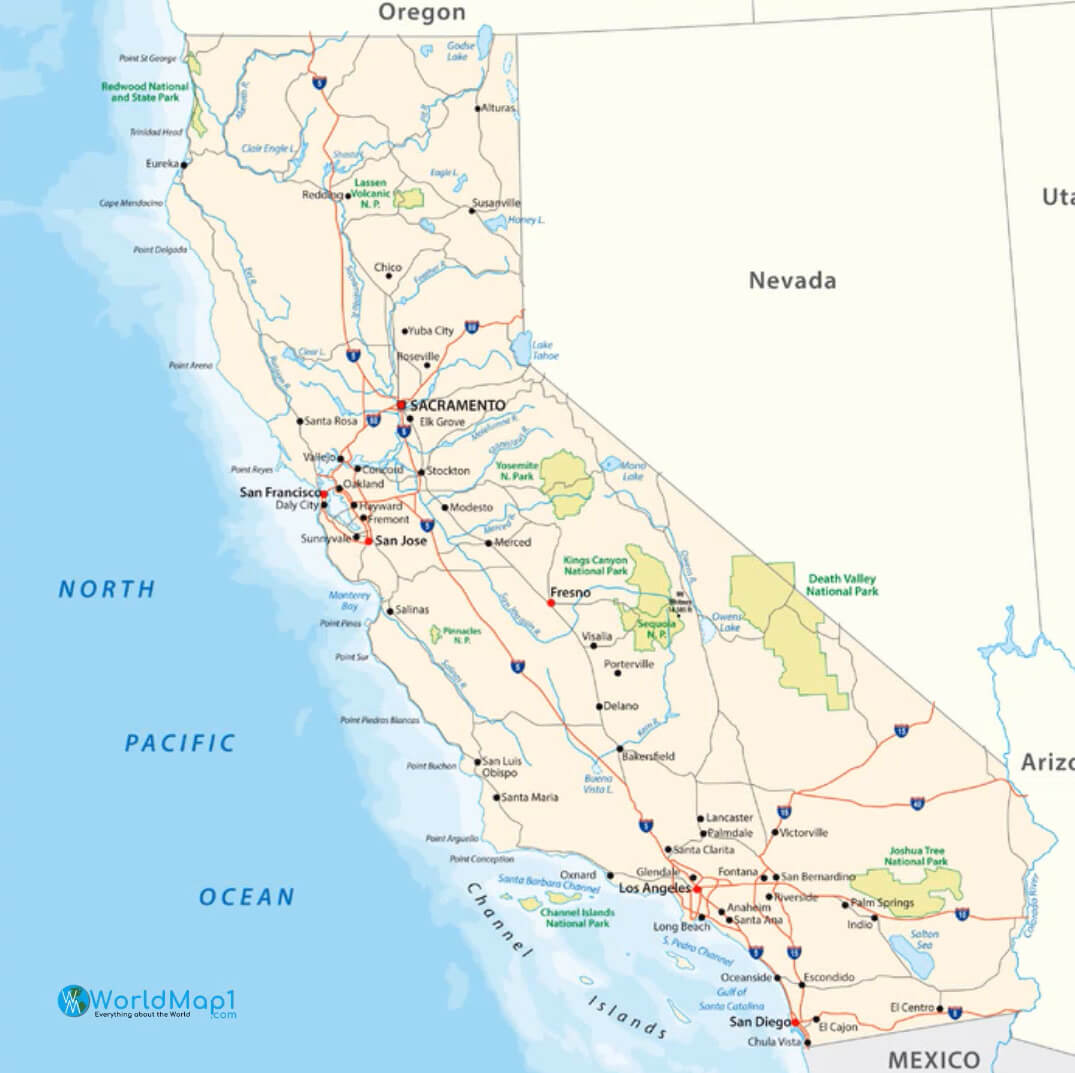 Où est la Californie