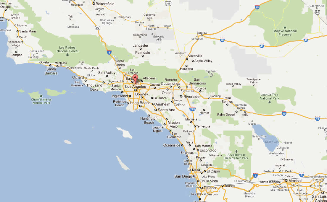 glendale carte sud californie