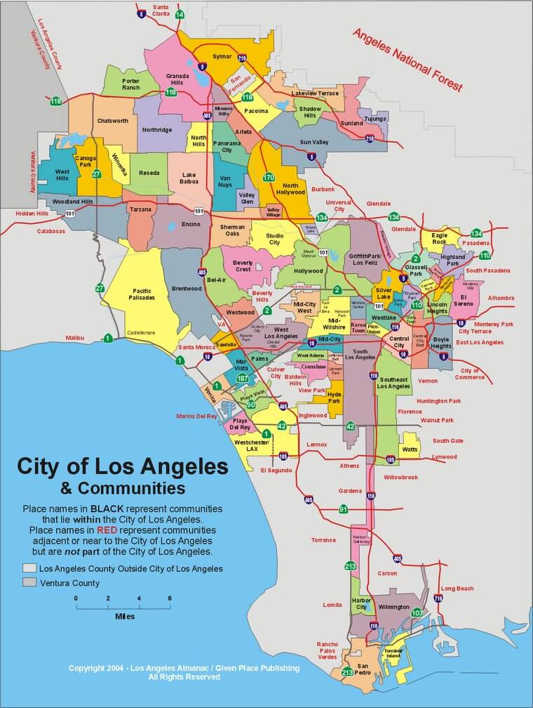 city carte los angeles