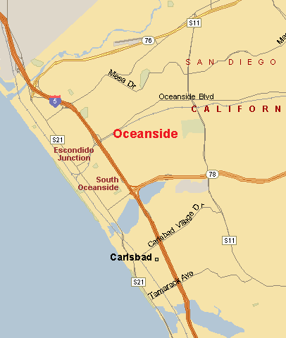 oceanside route carte