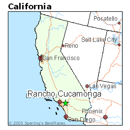 rancho cucamonga carte californie