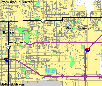 rancho cucamonga itineraire plan