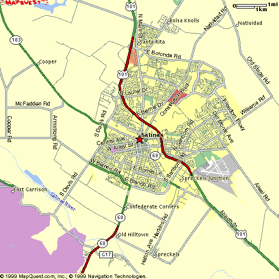 salinas centre ville plan