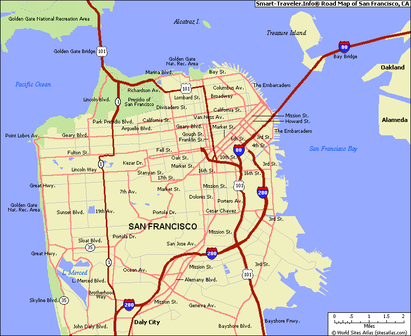 route plan de san francisco