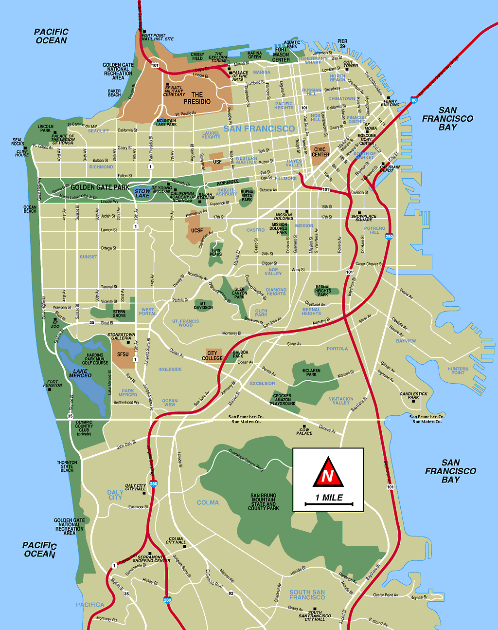 san francisco ville plan