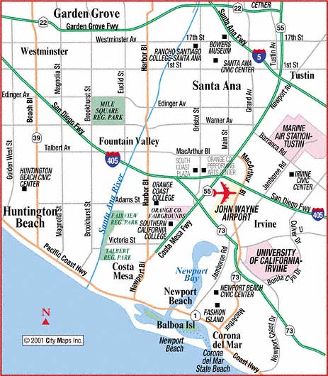 santa ana itineraire plan