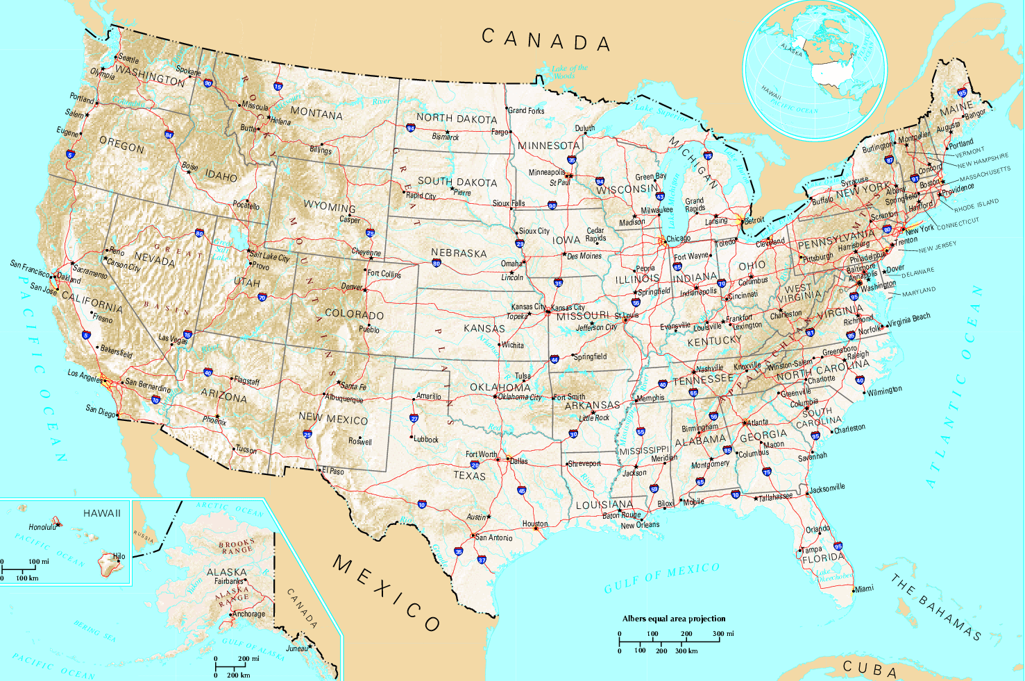 carte du usa b