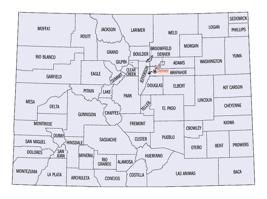 colorado comtes carte