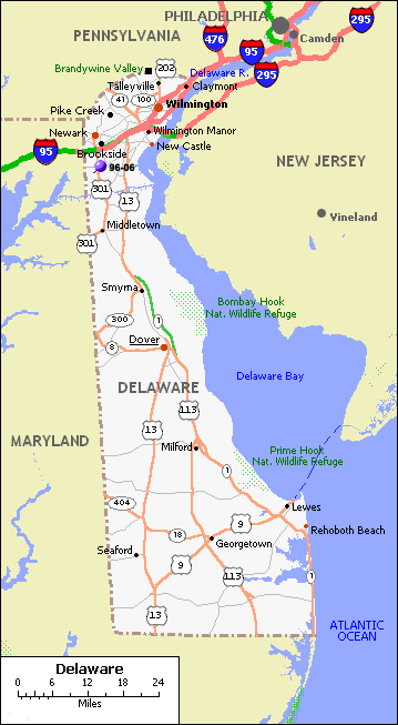 delaware route carte