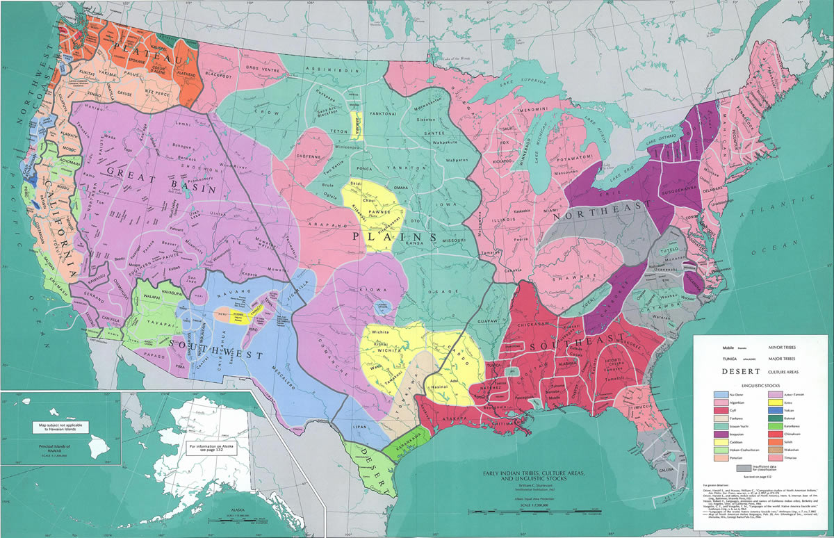 etats unis inden tribus carte