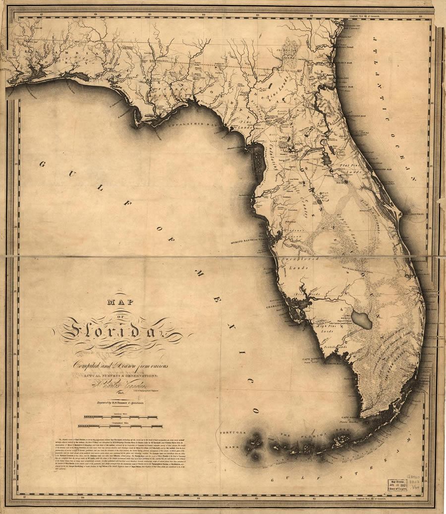 florida historique carte 1500