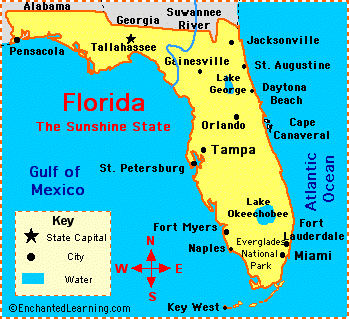 florida villes carte