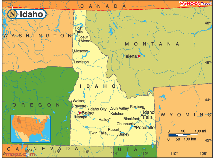 Idaho politique carte