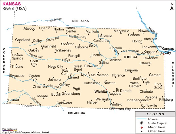 kansas villes carte