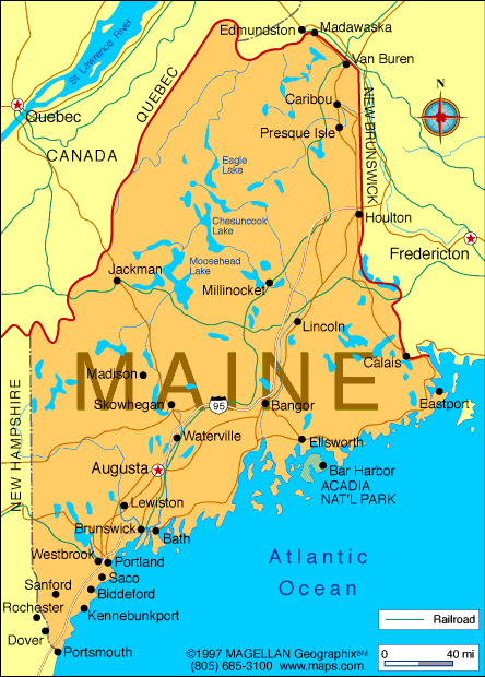 maine politique carte