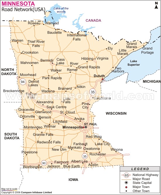 minnesota itineraire carte