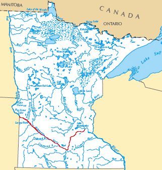 minnesota rivieres carte