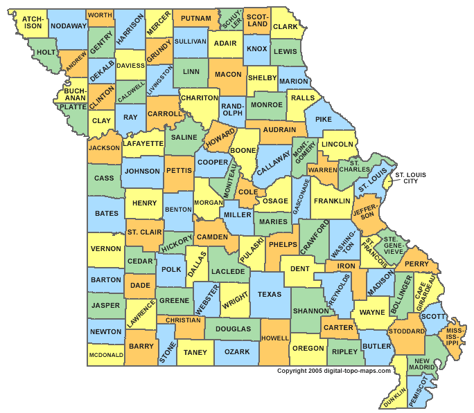 missouri comte carte