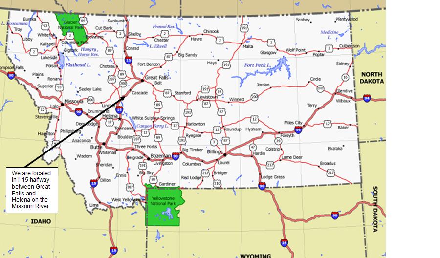 montana itineraire carte