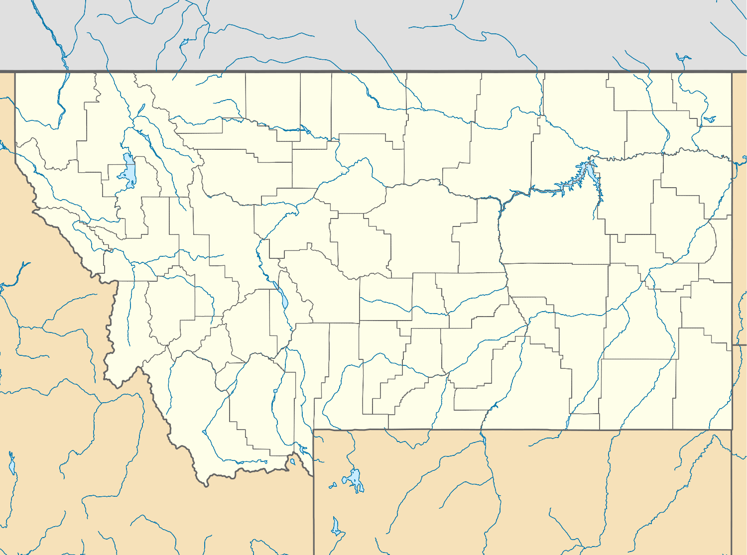 montana rivieres carte